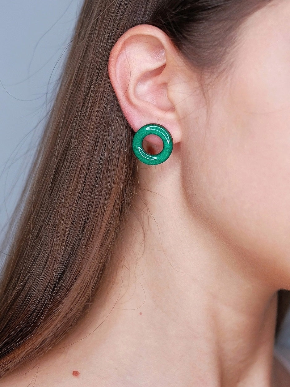 Netu Me Wooden Earrings for Women Bagle